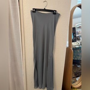 Free people grayish blue  Maxi Skirt for Casual Wear